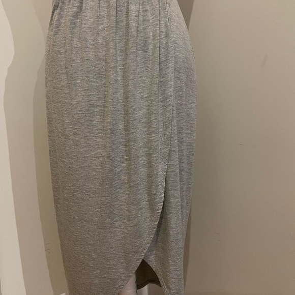 Ultra Flirt Women Skirt with front slit, Large, Gray. - Picture 14 of 15